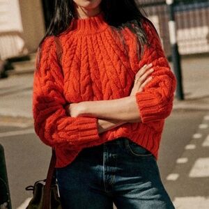 Sezane Diego Jumper NWT 100% merino wool Selena Gomez